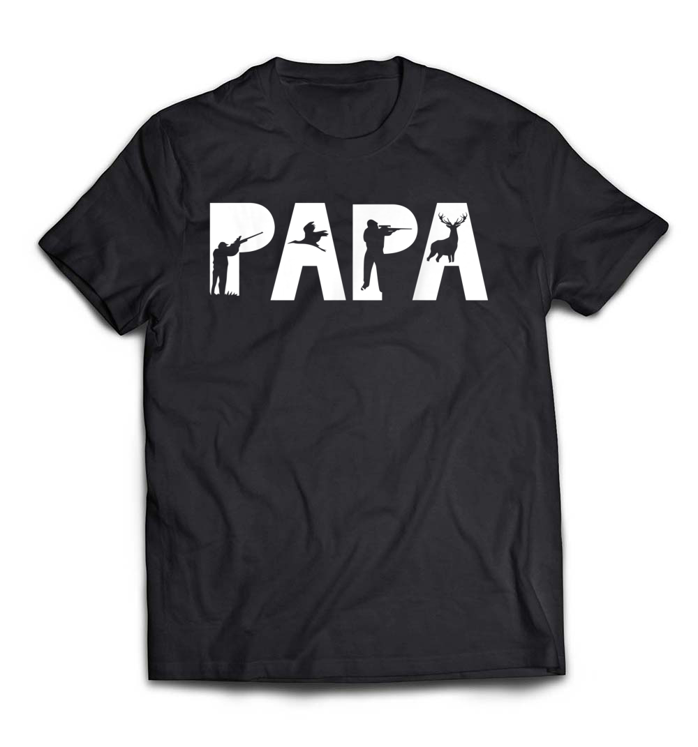 Papa Funny Hunting Deer Duck Hunter Dad Father Gift T-Shirt: A Perfect Gift for Outdoor Dads